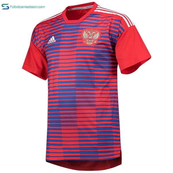 Camiseta Rusia Entrenamiento 2018 Rojo Azul